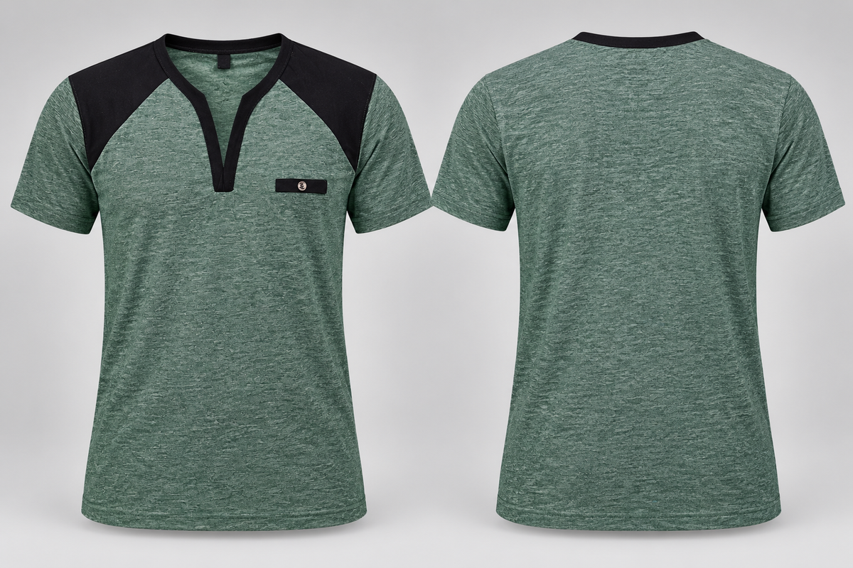 Premium Soft Knit Henley T-Shirt | SITASONI™ trend